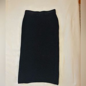 Reformation midi skirt black size medium